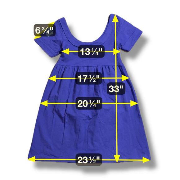 Y2K NOS TCU Mini Scoop Neck Dress Womens Purple White Logo Baby Doll Size M - Picture 7 of 7